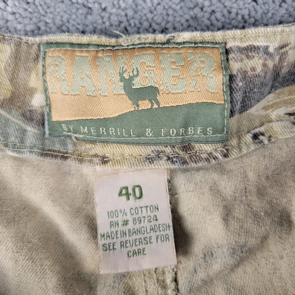 Ranger Camo Cargo Pants Mens 40 Straight Leg Relaxed Fit Hunting Outdoors